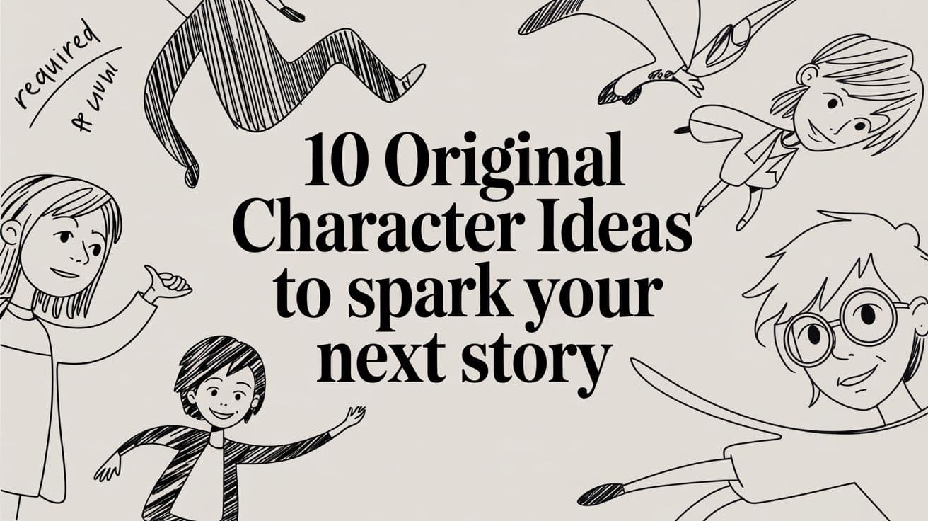 10 Original Character Ideas to Spark Your Next Story