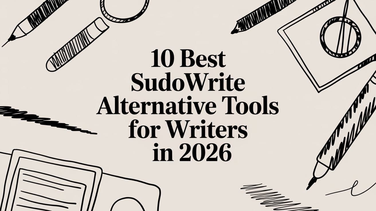 10 Best Sudowrite Alternative Tools for Writers in 2026