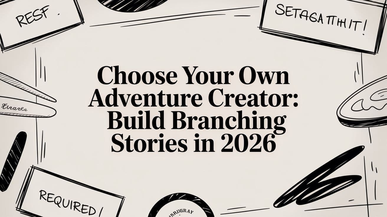 Choose your own adventure creator: Build Branching Stories in 2026