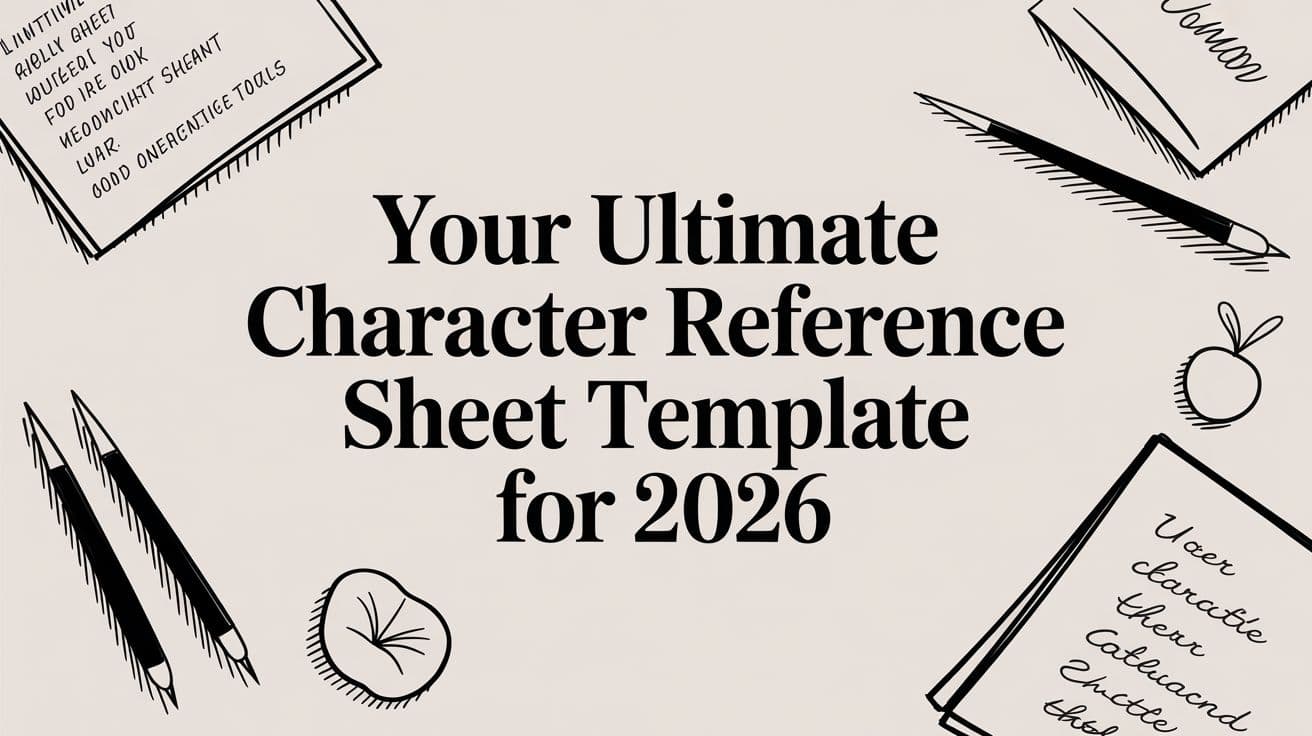 Your Ultimate Character Reference Sheet Template for 2026
