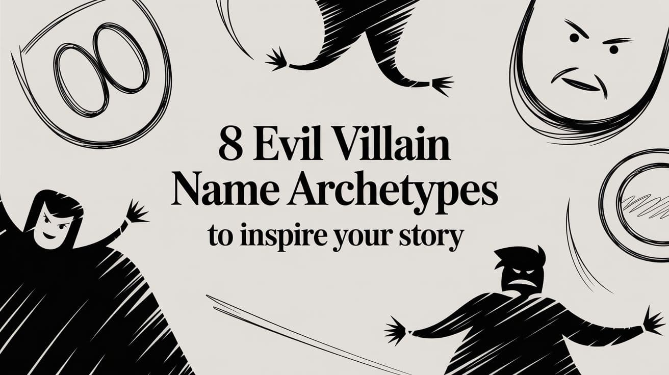 8 Evil Villain Name Archetypes to Inspire Your Story