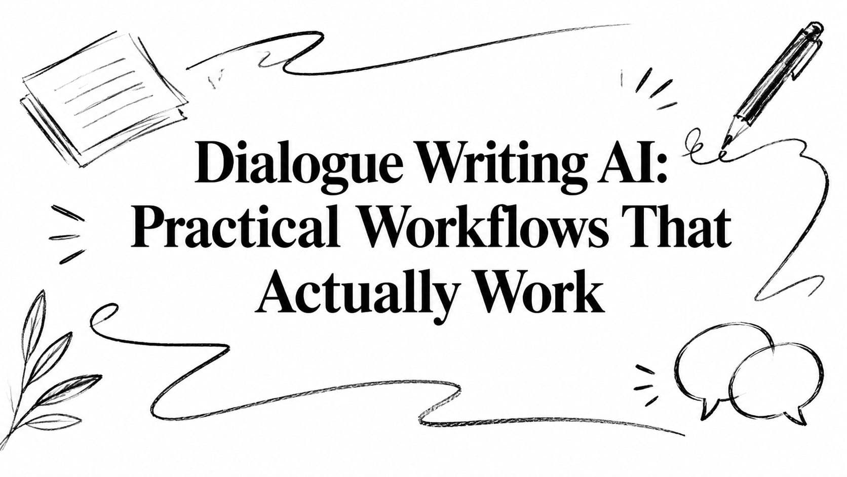 Dialogue Writing AI: Practical Workflows That Actually Work