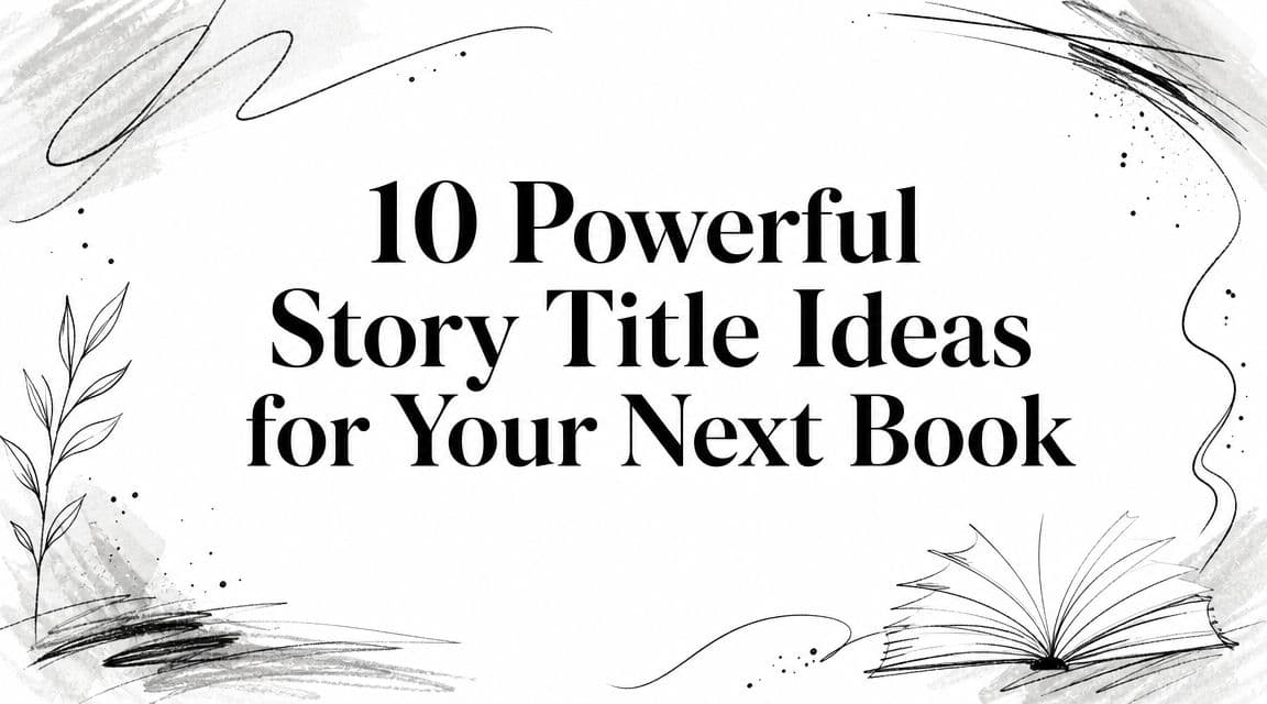 10 Powerful Story Title Ideas for Your Next Book