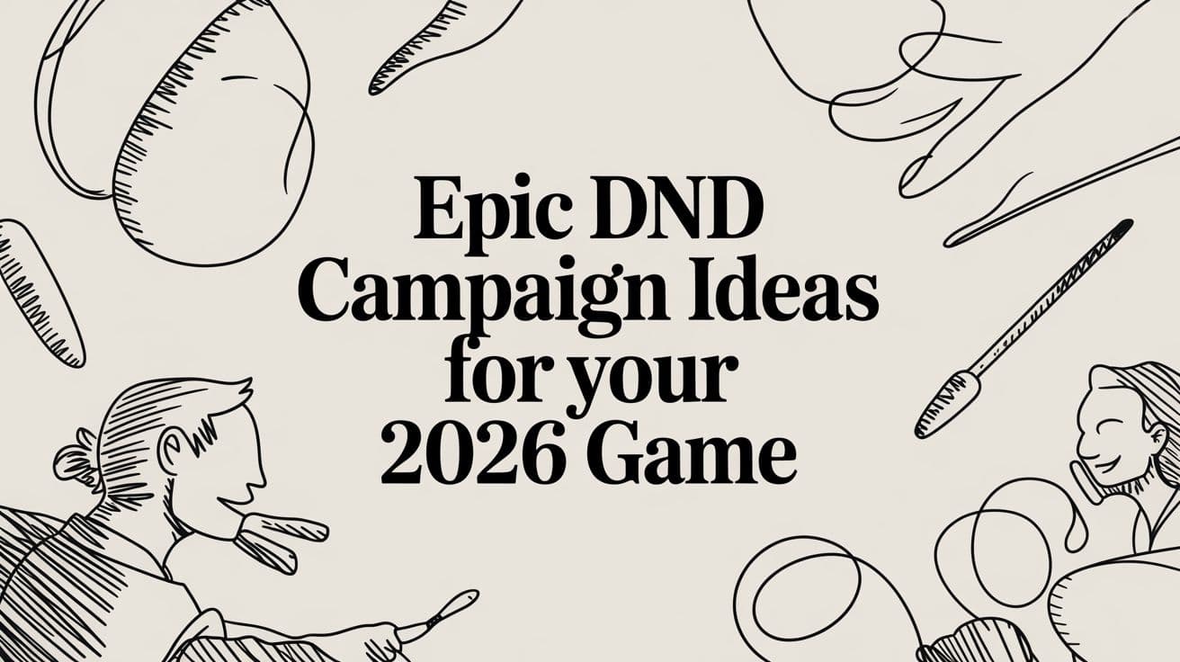 Epic dnd campaign ideas for Your 2026 Game
