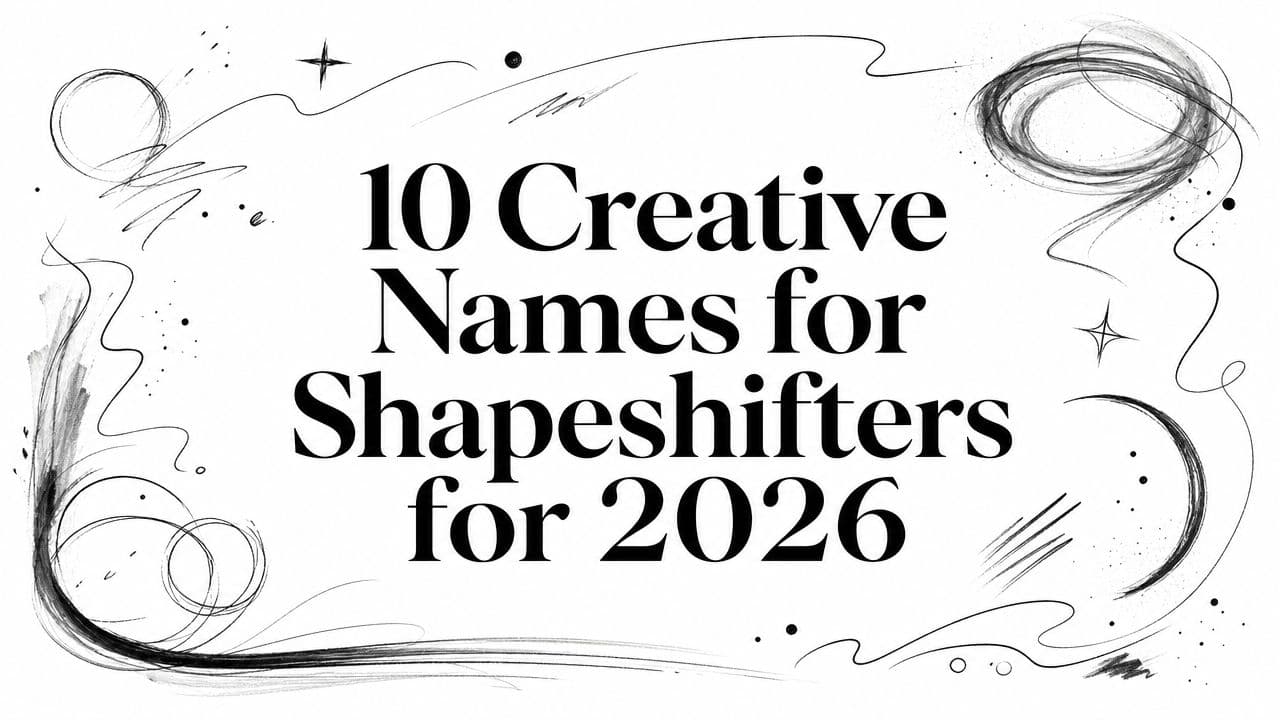 10 Creative Names for Shapeshifters for 2026