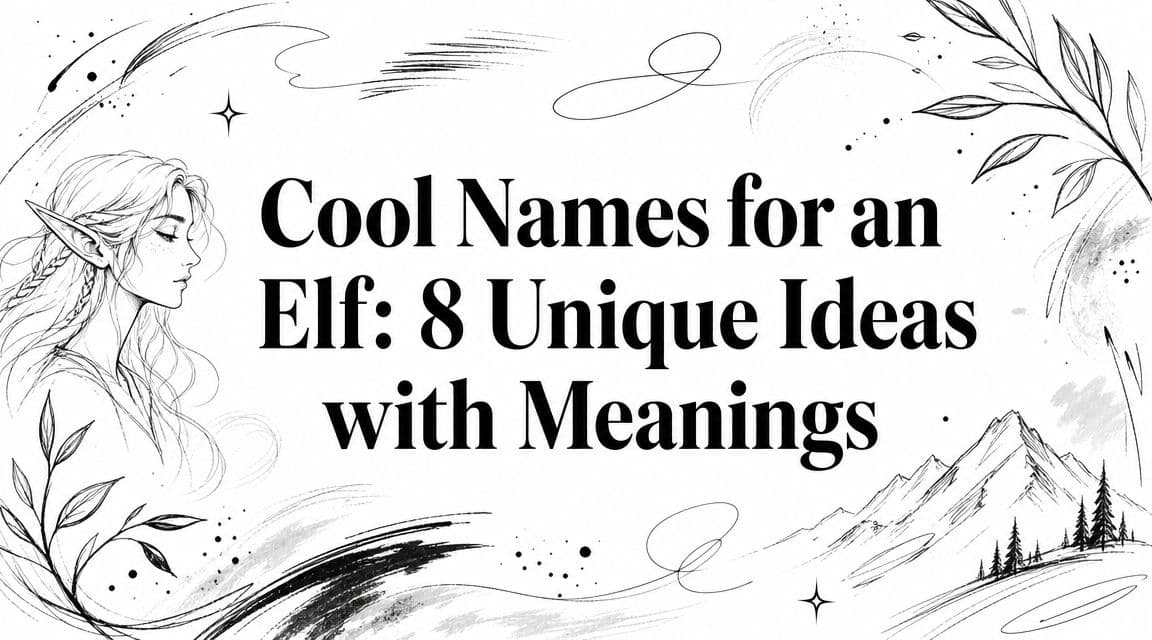 Cool Names for an Elf: 8 Unique Ideas with Meanings