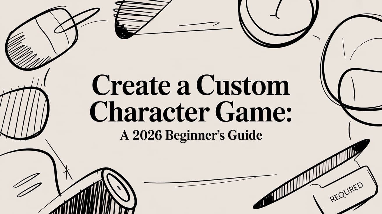 Create a custom character game: A 2026 Beginner's Guide
