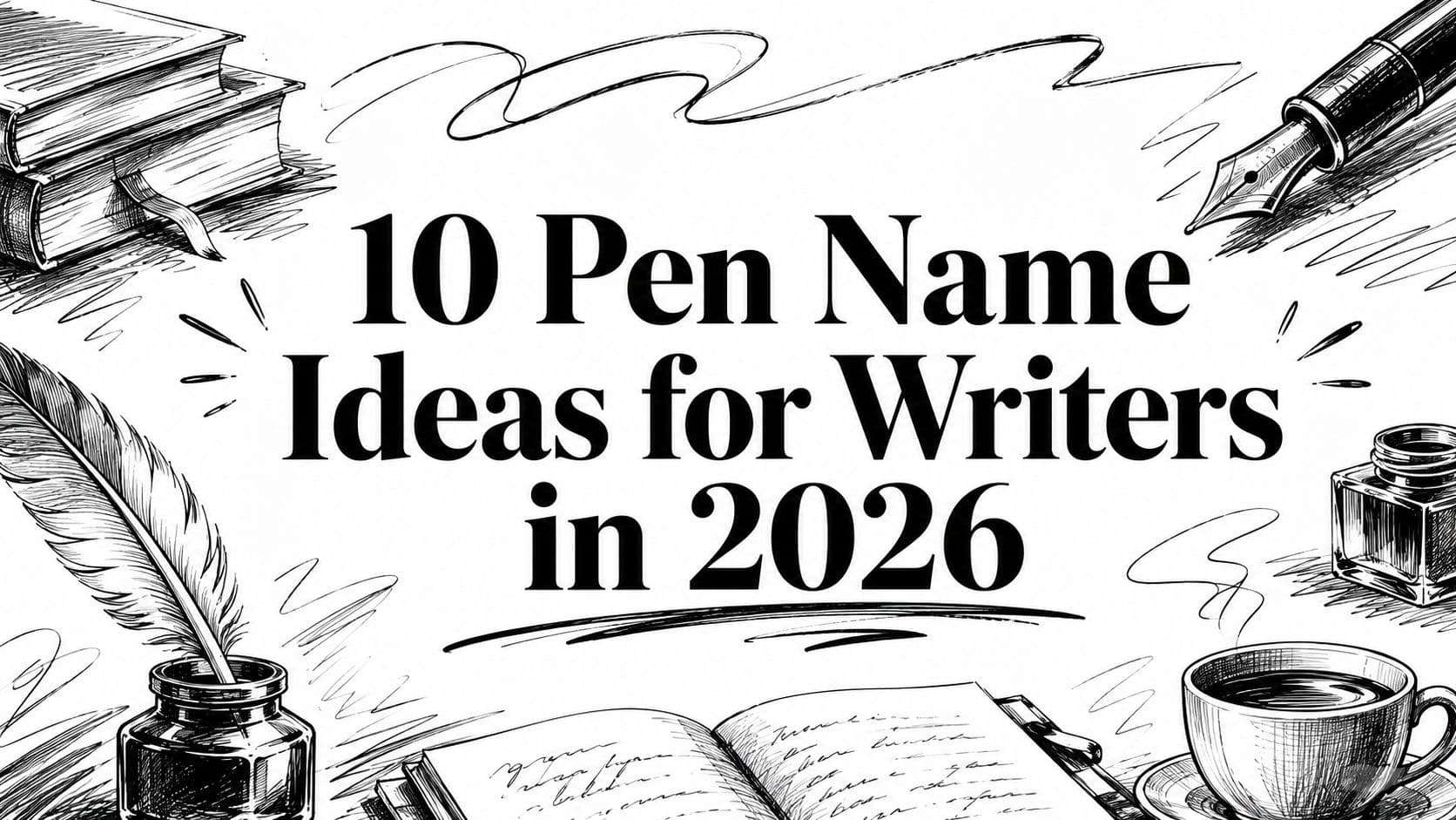 10 Pen Name Ideas for Writers in 2026