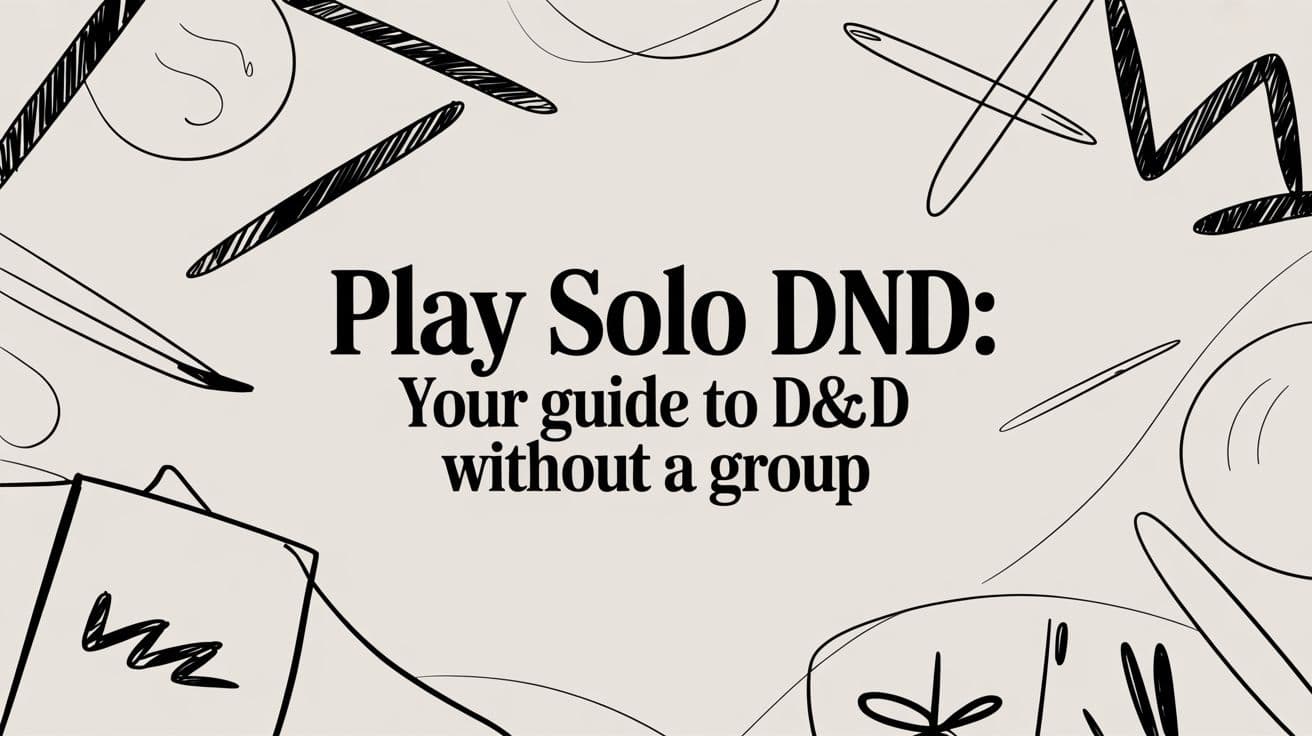 Play solo dnd: Your Guide to D&D Without a Group
