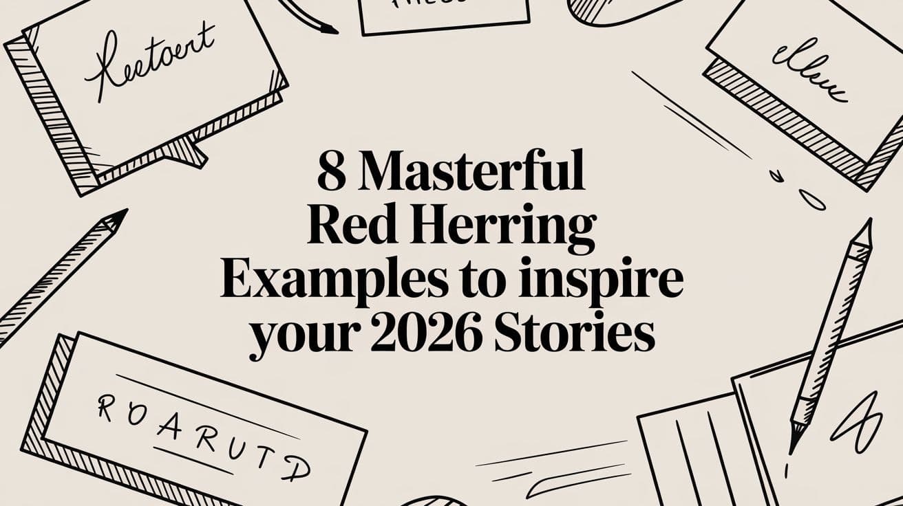 8 Masterful Red Herring Examples to Inspire Your 2026 Stories