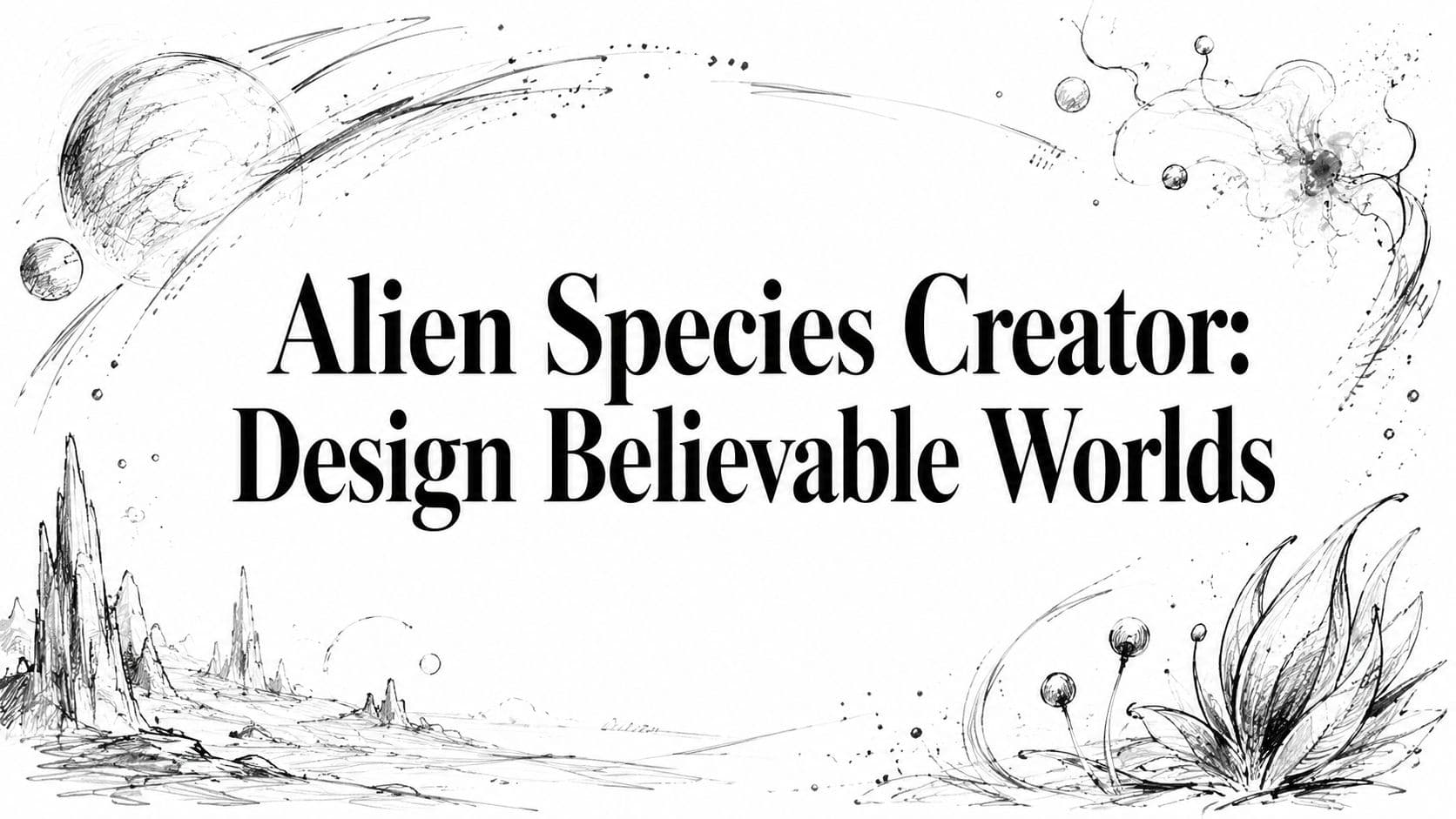 Alien Species Creator: Design Believable Worlds